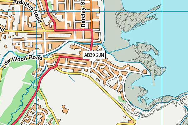 AB39 2JN map - OS VectorMap District (Ordnance Survey)