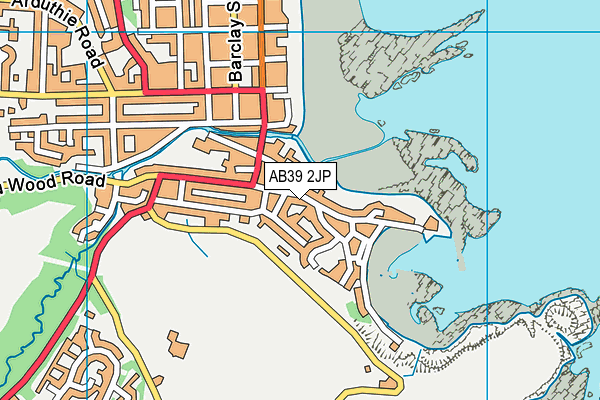 AB39 2JP map - OS VectorMap District (Ordnance Survey)