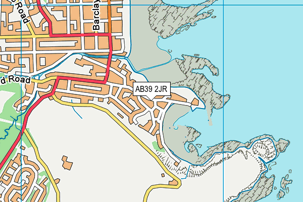 AB39 2JR map - OS VectorMap District (Ordnance Survey)