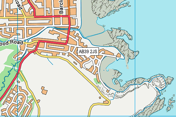 AB39 2JS map - OS VectorMap District (Ordnance Survey)