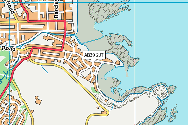 AB39 2JT map - OS VectorMap District (Ordnance Survey)