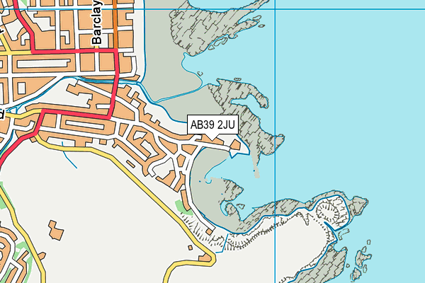 AB39 2JU map - OS VectorMap District (Ordnance Survey)