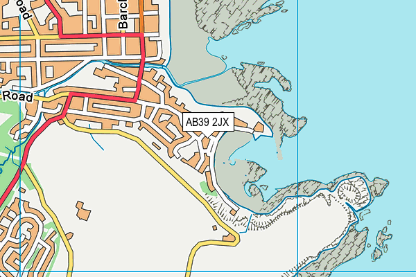 AB39 2JX map - OS VectorMap District (Ordnance Survey)