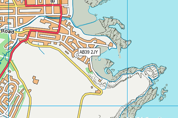 AB39 2JY map - OS VectorMap District (Ordnance Survey)