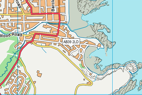 AB39 2LD map - OS VectorMap District (Ordnance Survey)