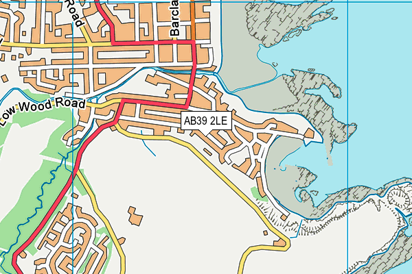 AB39 2LE map - OS VectorMap District (Ordnance Survey)