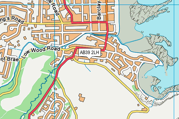 AB39 2LH map - OS VectorMap District (Ordnance Survey)