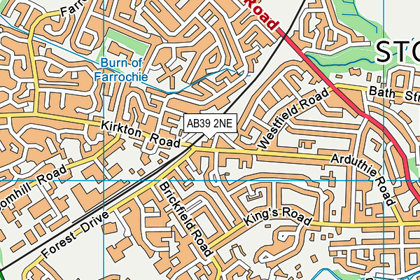 AB39 2NE map - OS VectorMap District (Ordnance Survey)