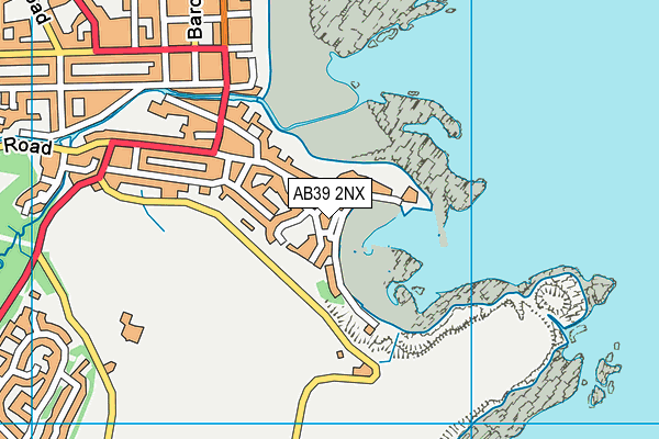 AB39 2NX map - OS VectorMap District (Ordnance Survey)