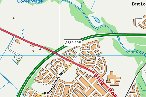AB39 2PE map - OS VectorMap District (Ordnance Survey)