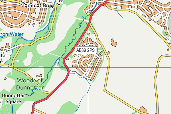 AB39 2PS map - OS VectorMap District (Ordnance Survey)