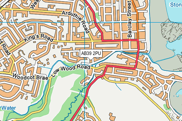 AB39 2PU map - OS VectorMap District (Ordnance Survey)