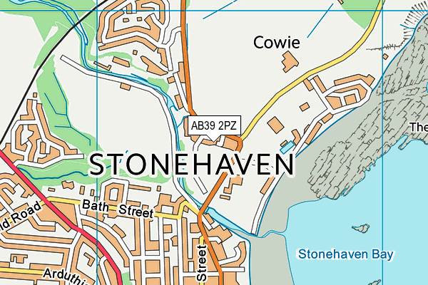 AB39 2PZ map - OS VectorMap District (Ordnance Survey)