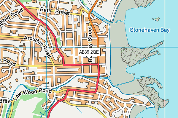 AB39 2QE map - OS VectorMap District (Ordnance Survey)