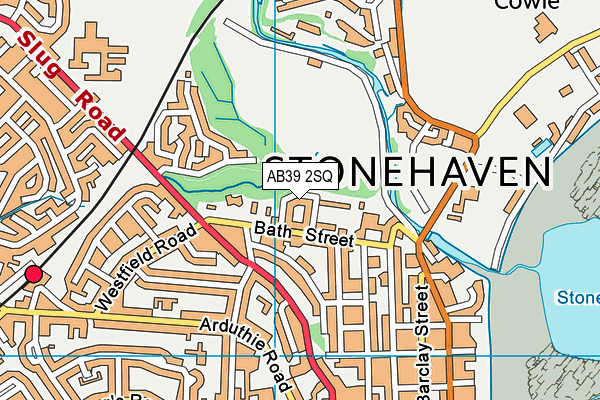AB39 2SQ map - OS VectorMap District (Ordnance Survey)