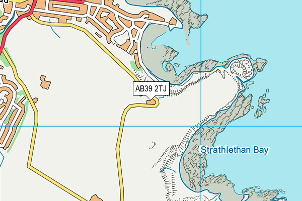 AB39 2TJ map - OS VectorMap District (Ordnance Survey)