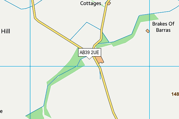 AB39 2UE map - OS VectorMap District (Ordnance Survey)