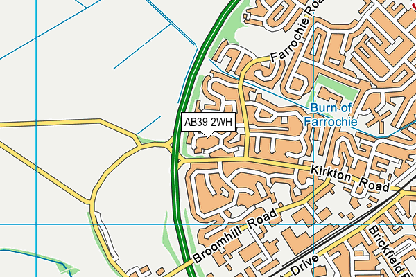 AB39 2WH map - OS VectorMap District (Ordnance Survey)