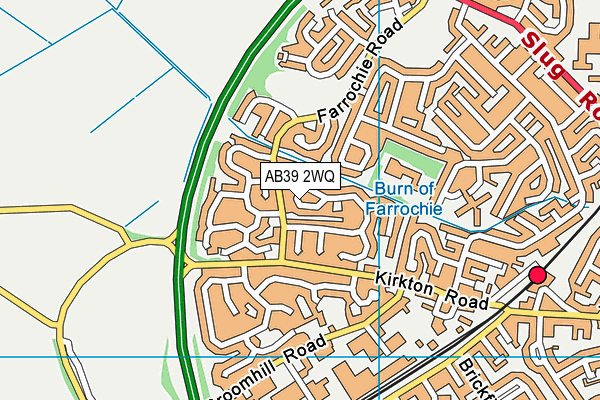 AB39 2WQ map - OS VectorMap District (Ordnance Survey)