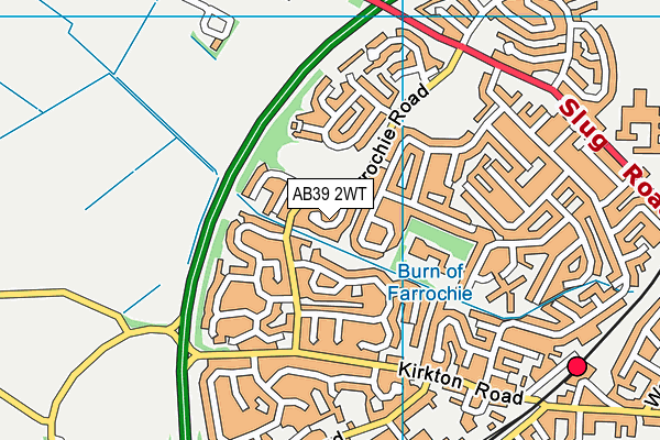 AB39 2WT map - OS VectorMap District (Ordnance Survey)