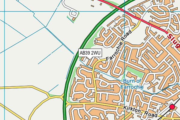AB39 2WU map - OS VectorMap District (Ordnance Survey)