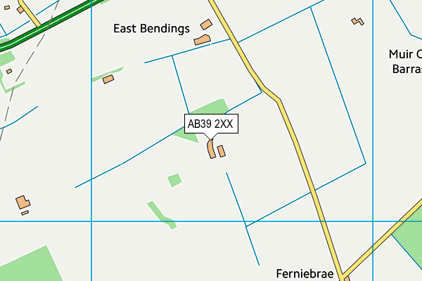 AB39 2XX map - OS VectorMap District (Ordnance Survey)