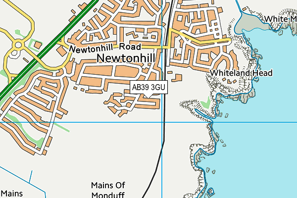 AB39 3GU map - OS VectorMap District (Ordnance Survey)