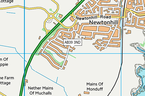 AB39 3ND map - OS VectorMap District (Ordnance Survey)
