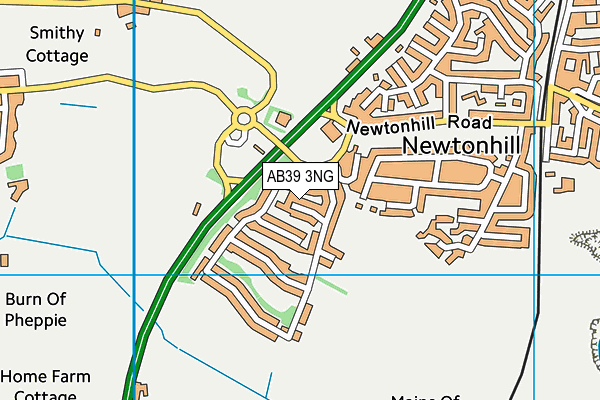 AB39 3NG map - OS VectorMap District (Ordnance Survey)