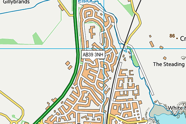 AB39 3NH map - OS VectorMap District (Ordnance Survey)