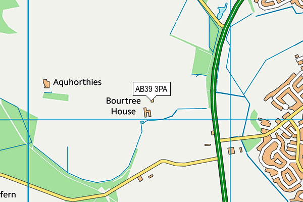AB39 3PA map - OS VectorMap District (Ordnance Survey)