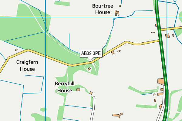 AB39 3PE map - OS VectorMap District (Ordnance Survey)