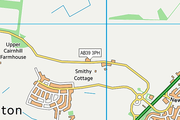 AB39 3PH map - OS VectorMap District (Ordnance Survey)