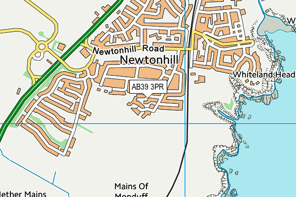 AB39 3PR map - OS VectorMap District (Ordnance Survey)