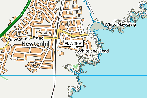 AB39 3PW map - OS VectorMap District (Ordnance Survey)