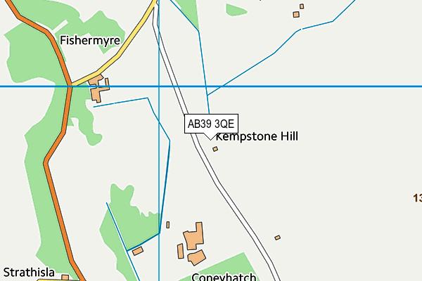 AB39 3QE map - OS VectorMap District (Ordnance Survey)