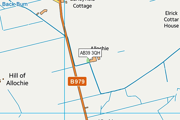 AB39 3QH map - OS VectorMap District (Ordnance Survey)
