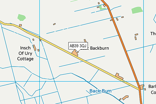 AB39 3QJ map - OS VectorMap District (Ordnance Survey)