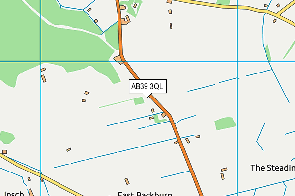 AB39 3QL map - OS VectorMap District (Ordnance Survey)