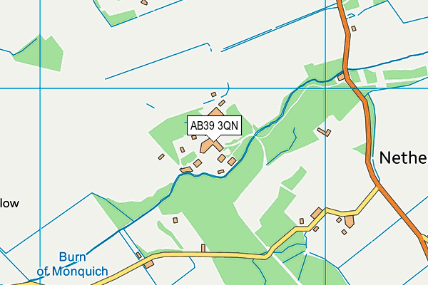 AB39 3QN map - OS VectorMap District (Ordnance Survey)
