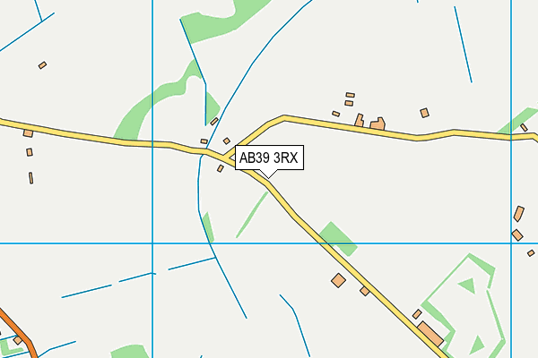 AB39 3RX map - OS VectorMap District (Ordnance Survey)