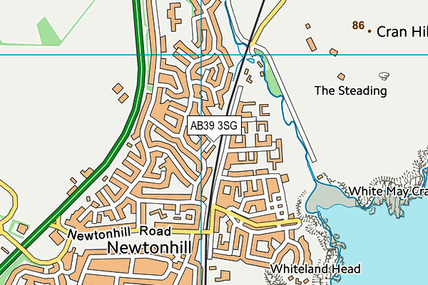 AB39 3SG map - OS VectorMap District (Ordnance Survey)