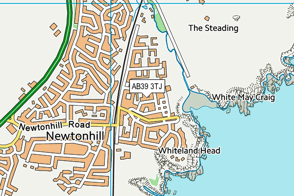 AB39 3TJ map - OS VectorMap District (Ordnance Survey)