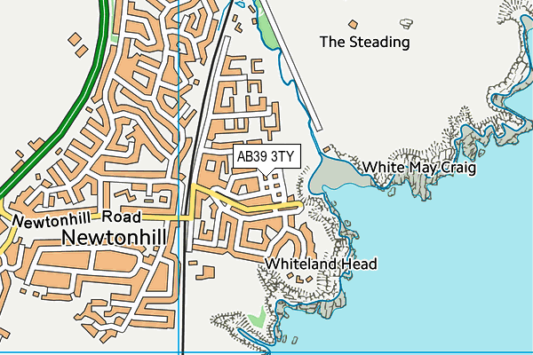 AB39 3TY map - OS VectorMap District (Ordnance Survey)