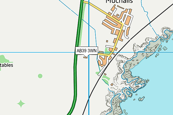 AB39 3WN map - OS VectorMap District (Ordnance Survey)