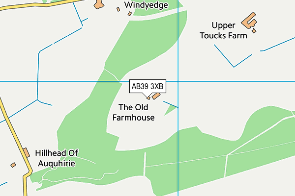 AB39 3XB map - OS VectorMap District (Ordnance Survey)