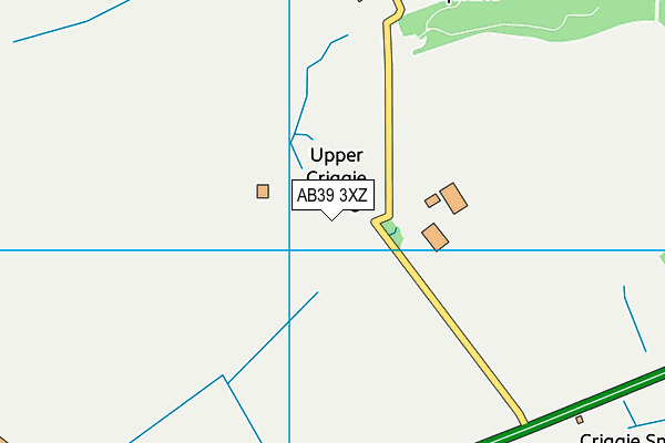 AB39 3XZ map - OS VectorMap District (Ordnance Survey)