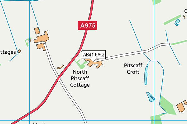 AB41 6AQ map - OS VectorMap District (Ordnance Survey)