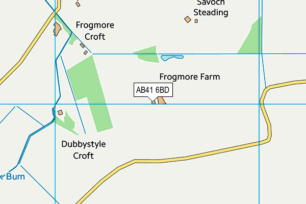 AB41 6BD map - OS VectorMap District (Ordnance Survey)