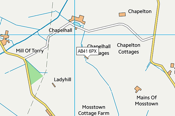 AB41 6PX map - OS VectorMap District (Ordnance Survey)